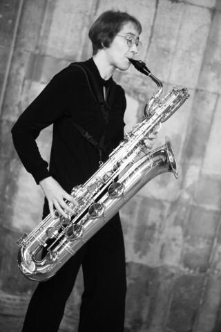 Patricia Critchley with Saxofonie at Howden Minster (1)