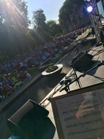 Saxofonie at York Proms 2019 - onstage