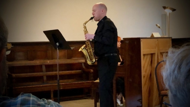 Alto solo (Andy Goldsmith) - Saxofonie at Friargate June 2019